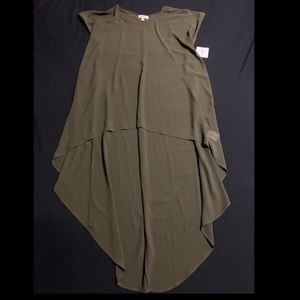 Olive colored blouse top